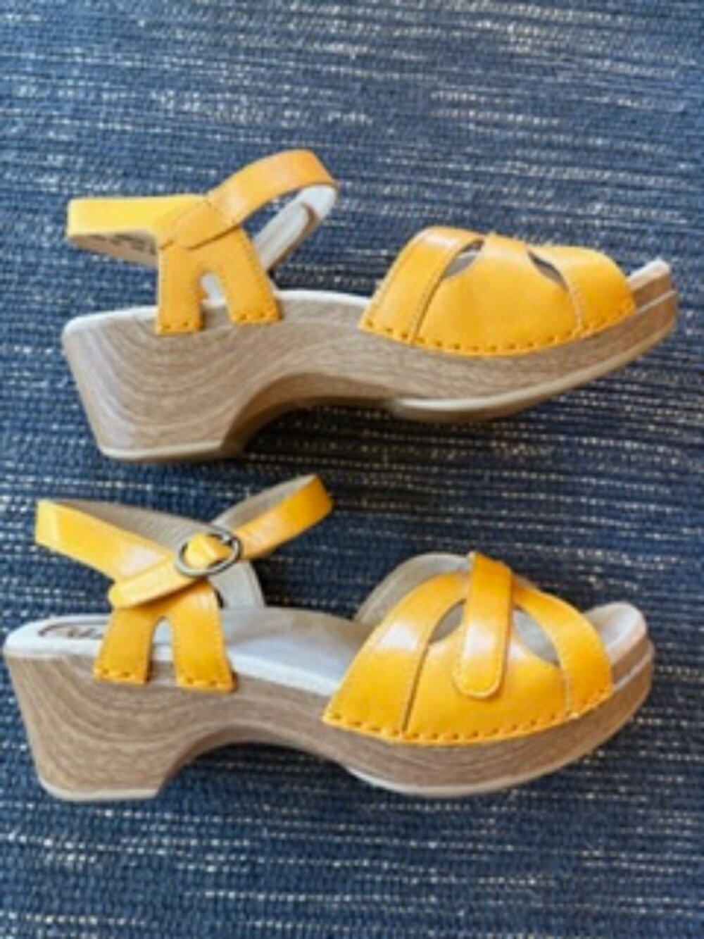 Dansko Season yellow sandals 38 EUC - Picture 4 of 4